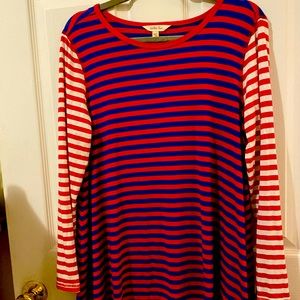 Matilda Jane red and blue striped long sleeve